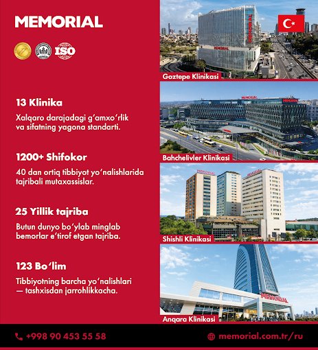 Memorial Hospitals Group clinics in Turkey